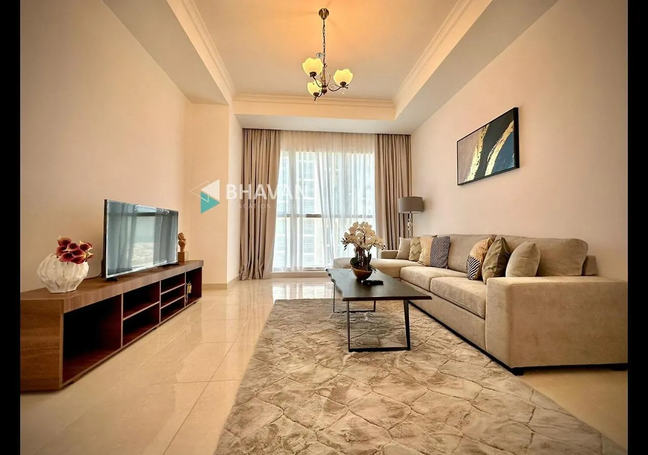 Апартаменты One Br In Court Tower With Beautiful City And Canal View Дубай ОАЭ