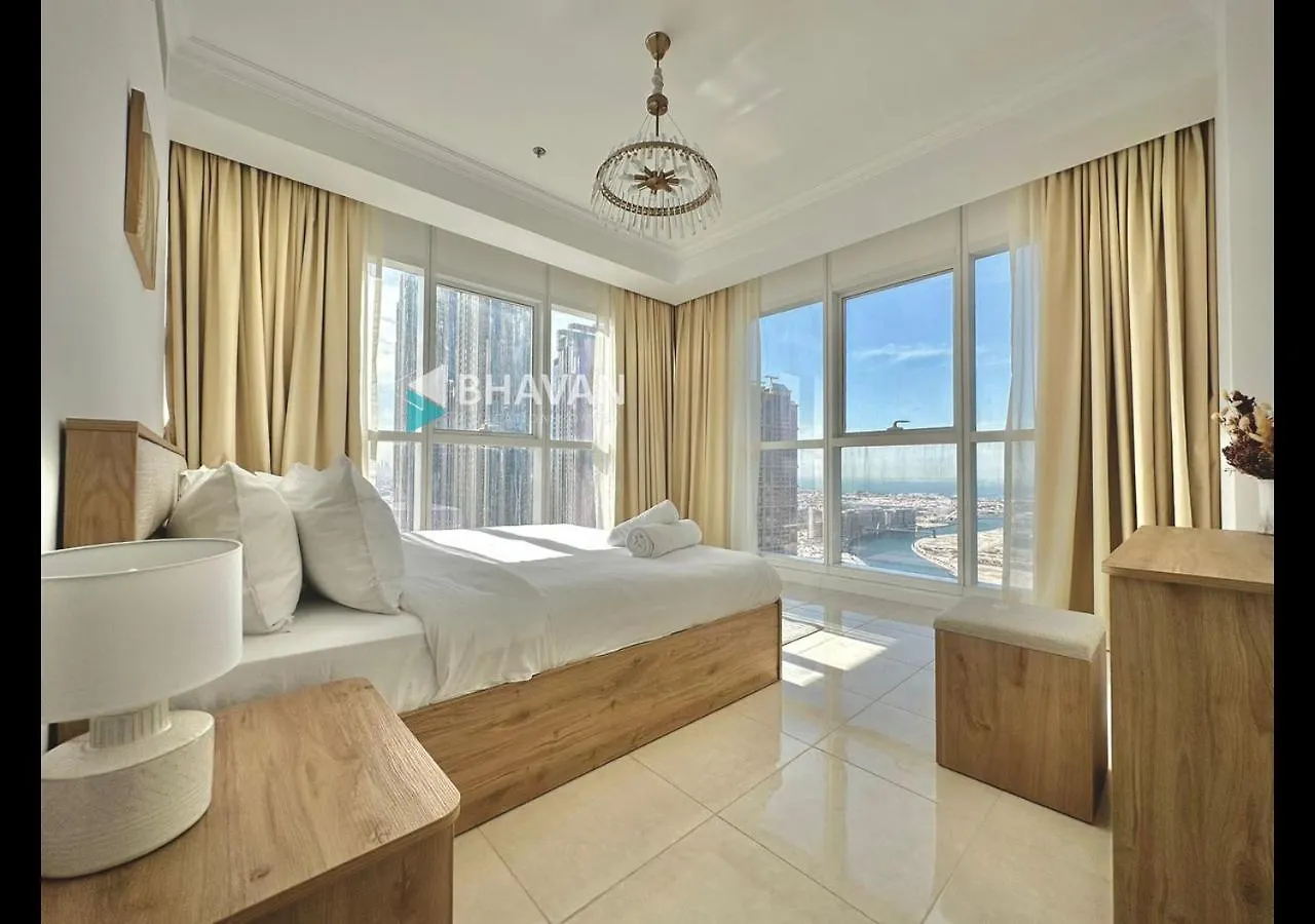 Апартаменты One Br In Court Tower With Beautiful City And Canal View Дубай